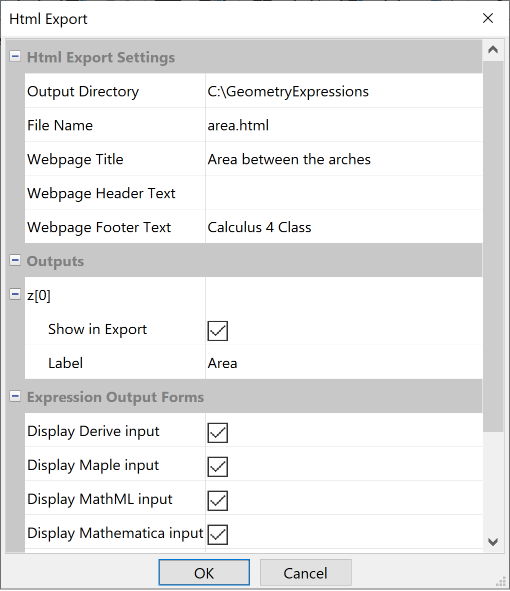 Exporting HTML Files